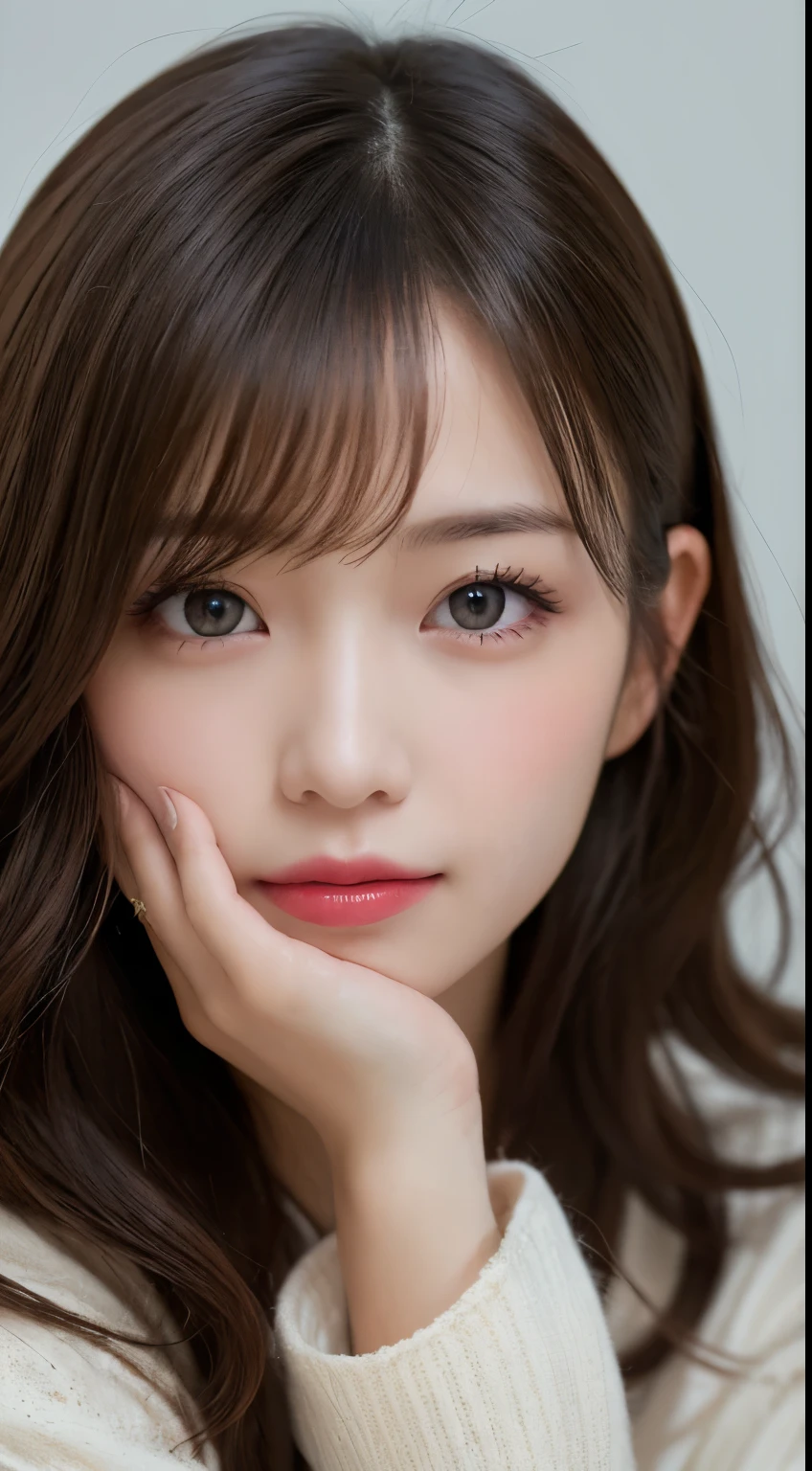 table top, highest quality, figure, super detailed, finely, High resolution, 8k wallpaper, 完璧なダイナミックな構figure, beautiful and fine eyes, Down jacket,wavy hair,small breasts natural color lip, bold sexy pose,smile、20 year old girl、cute、sexy shot looking at camera,RAW photo,messy hair