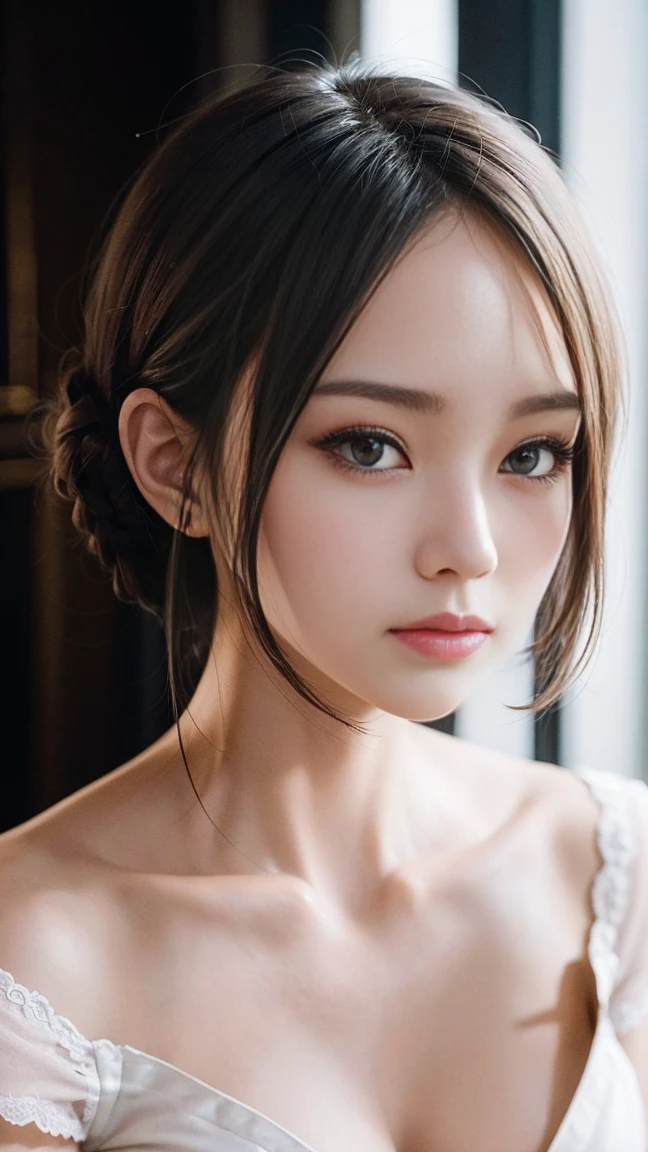(best quality,actual:1.37),renaissance minimalism,beautiful girl,detailed eyes,subtle color palette,methodical,great atmosphere,shining light,Soft light and shadow,vivid emotional depiction,Timeless elegance,meticulous attention to detail,delicate and delicate texture,harmonious composition,Unobtrusive beauty,Classical art,calm environment,Unique perspective.
