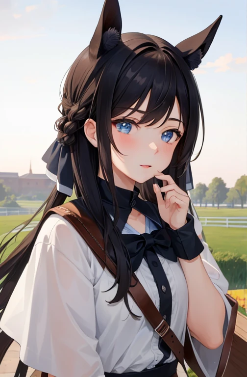 ((masterpiece, best quality)),((1 girl)),Horse Ear, portrait,