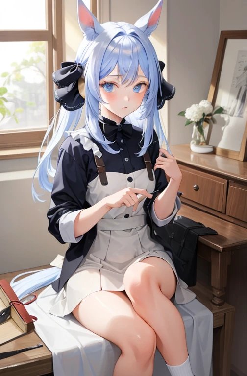 ((masterpiece, best quality)),((1 girl)),Horse Ear, portrait,