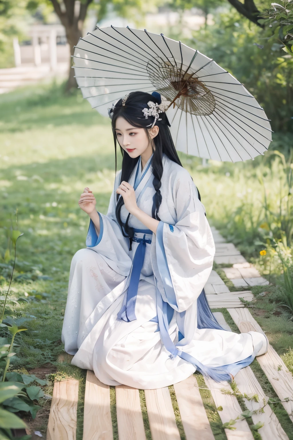 Hanfu,gauze,Beautiful,hair accessories,