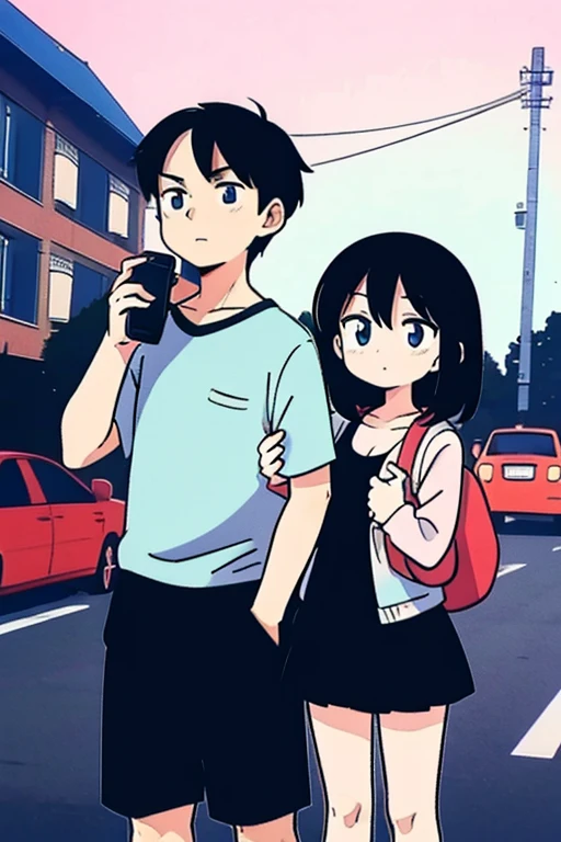 Couple taking photos