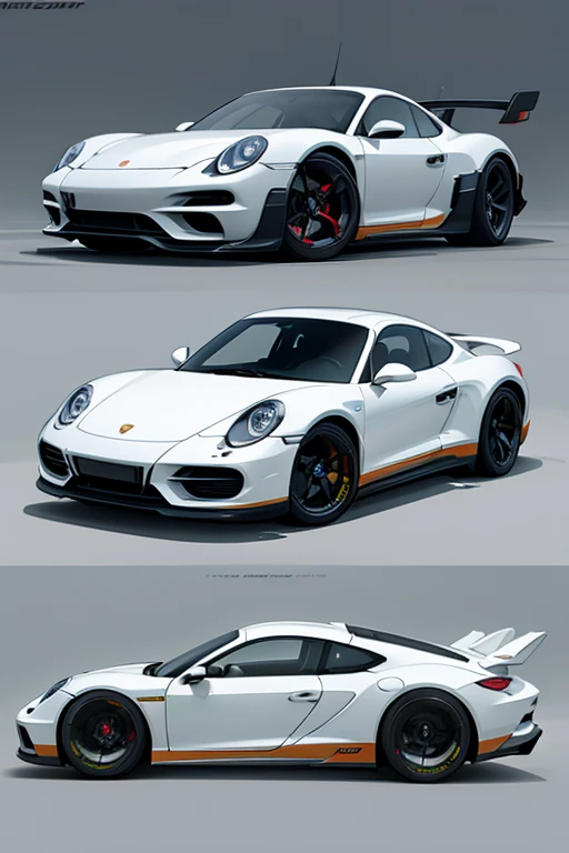 Porsche car, concept car, 4 images, concept design, hovercraft
