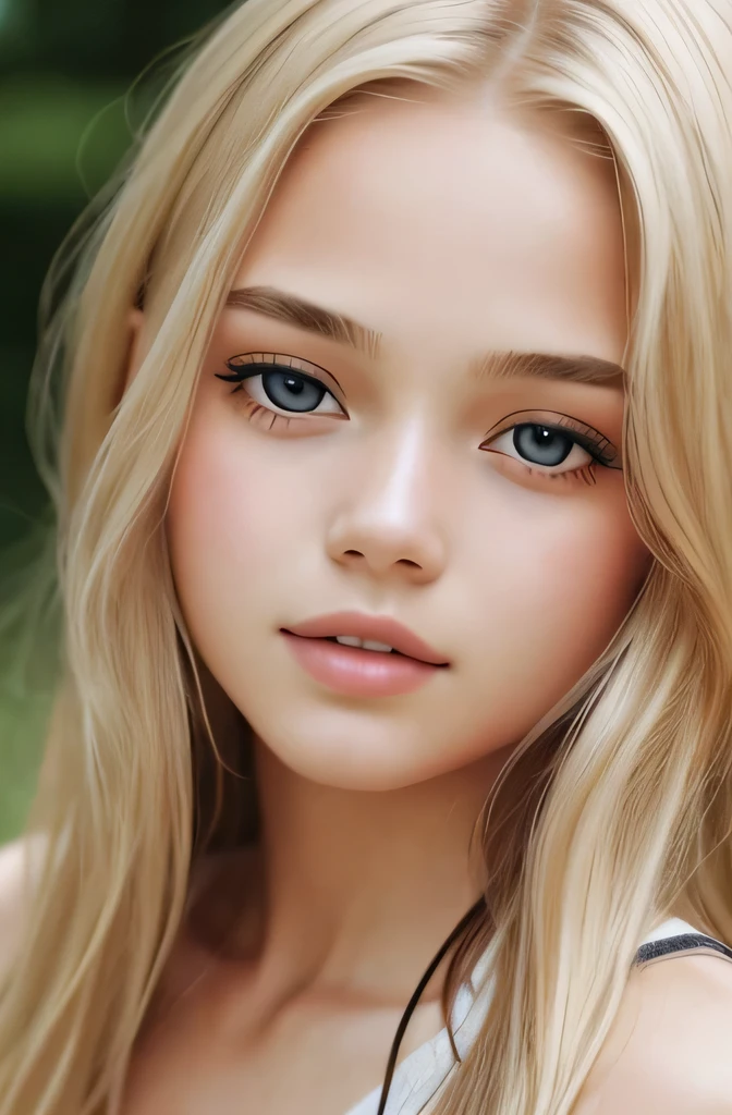 1girl in, 19, Solo, Long hair, Looking at Viewer, blondehair, Bare shoulders, jewely, Full body, (extremely detailed 8k wallpaper), soft lighting, high quality, film grain, Fujifilm XT3 sharp focus, f 5.6, High Detail, Sharp focus,(natural light), (closeup:1.2), (seductive), off shoulders T-shirt, Realistic, A sexy