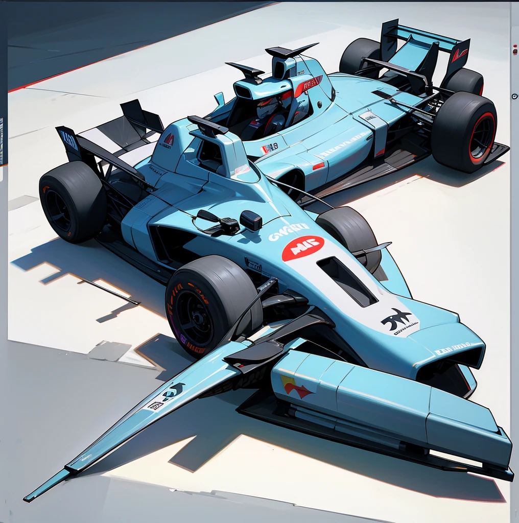 F1 car, concept car, 8 images, concept design, aerodynamics, Sci fi themed, 