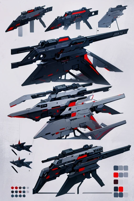Low poly guns, concept design, concept, design, 6 images