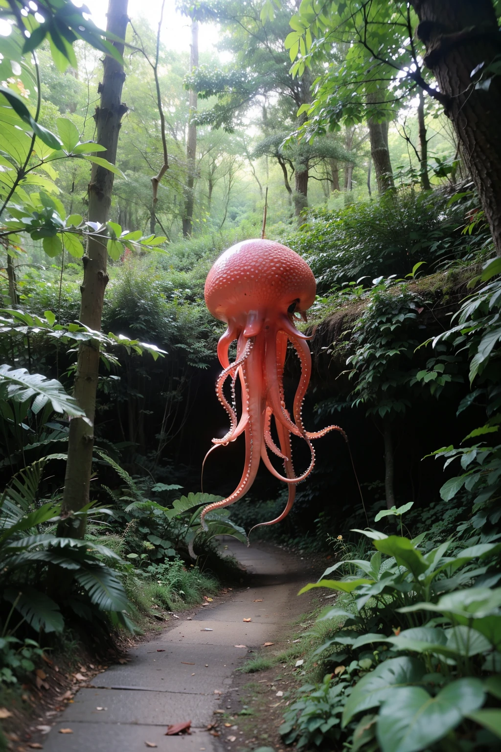 Star octopus in the woods