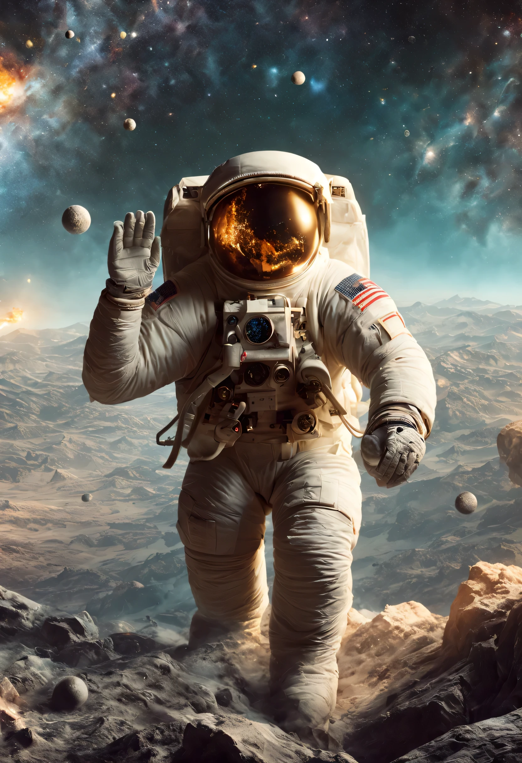 astronauts in space