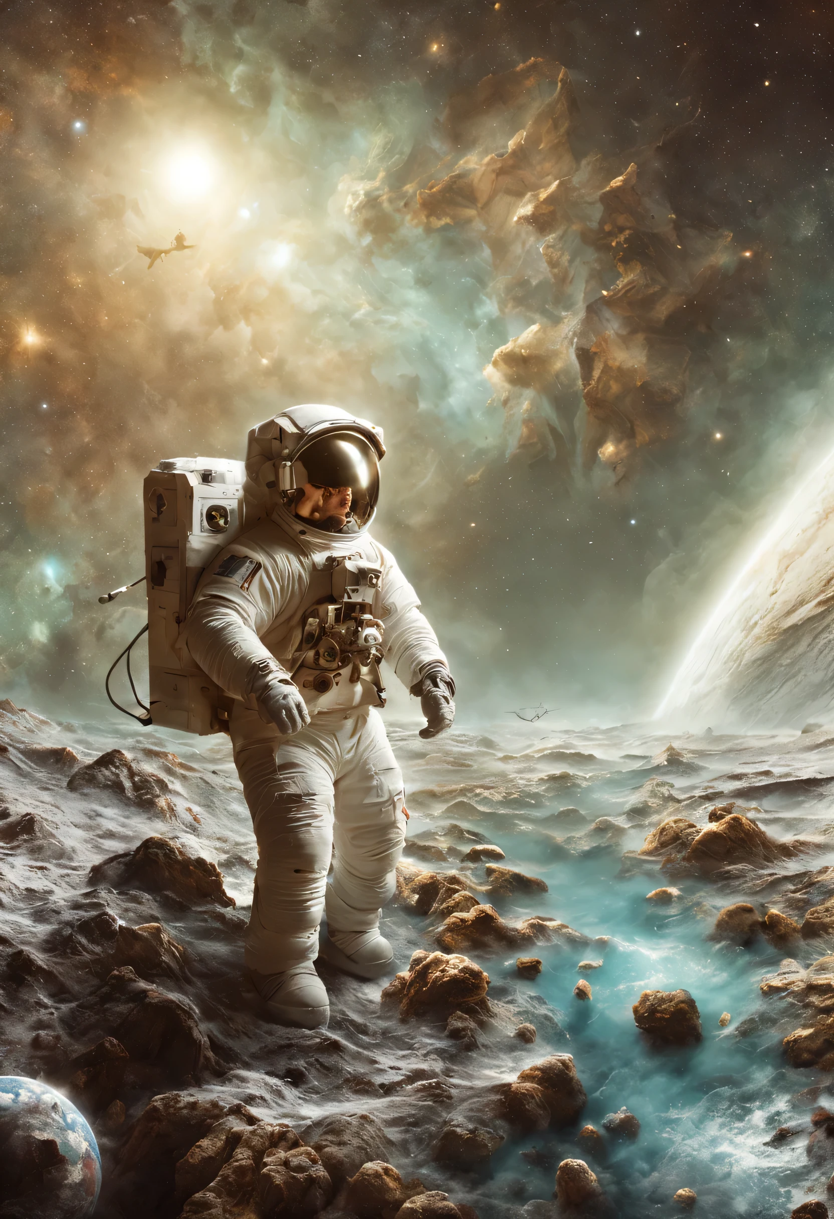 astronauts in space