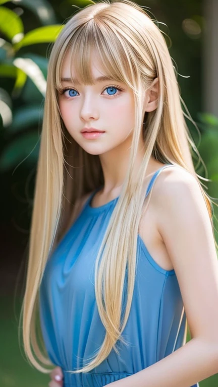 real photo quality、15 year old beautiful girl、extraordinary sexy beauty、Beautiful, gentle and bright look、sexy refreshing look、Perfect beautiful cute face with long bangs、super long blonde straight hair、Beautiful facial hair、very cute beautiful sexy young little woman、Beautiful cute face so perfect and beautiful、beautiful clear pale blue eyes