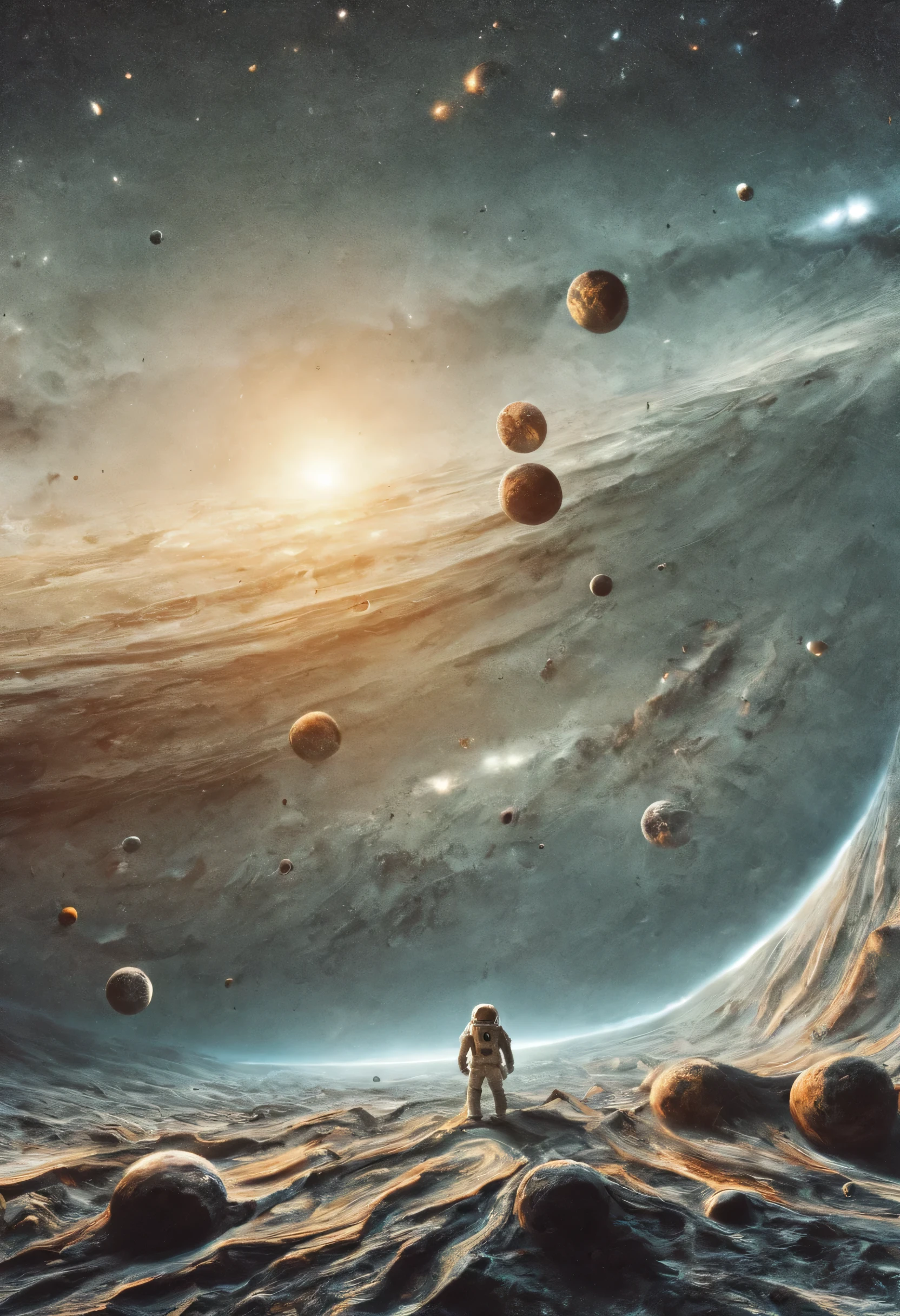 astronauts in space, planet space 