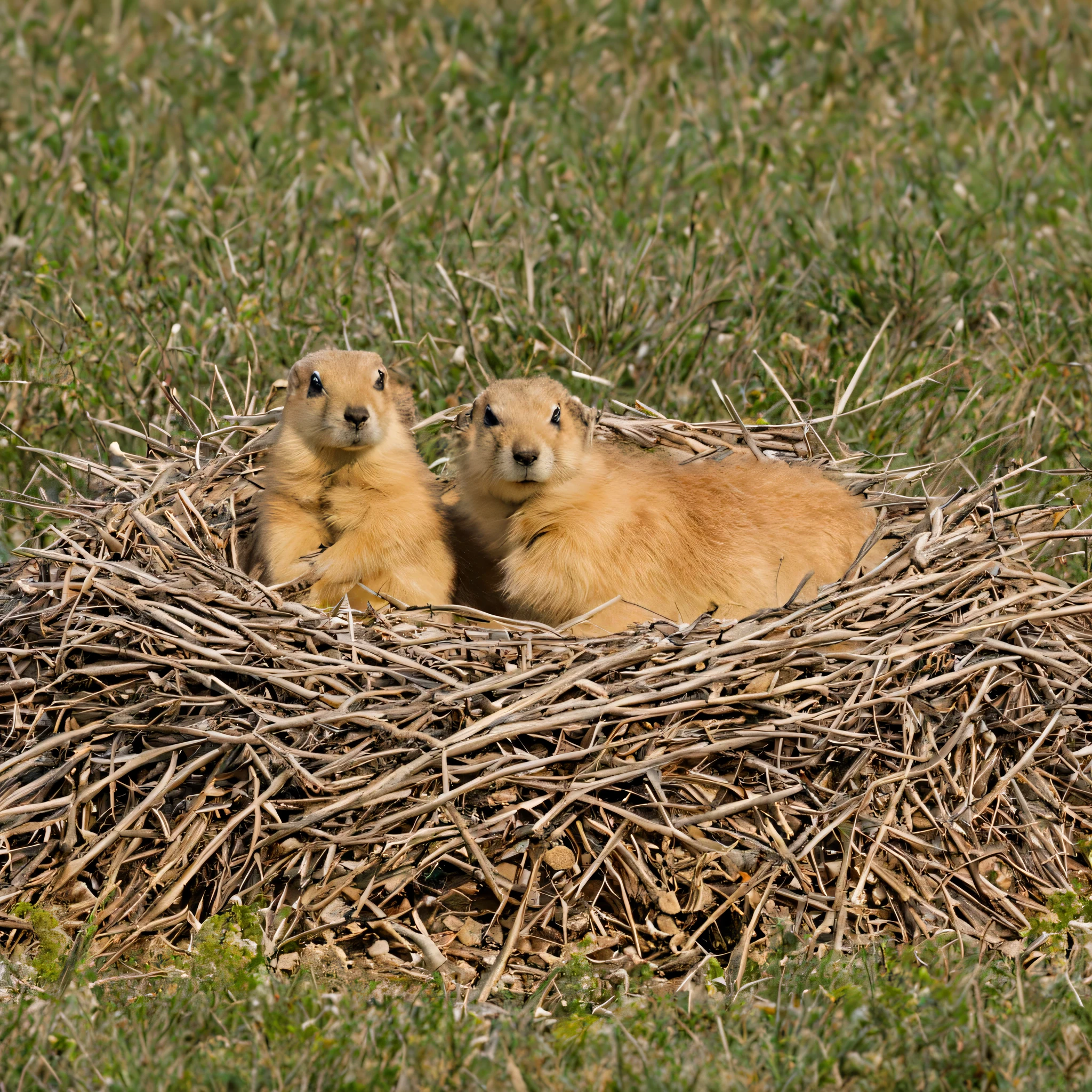 prairie dog nests and colonies,