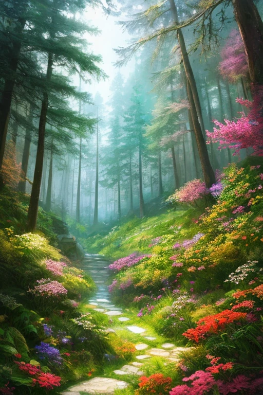 masterpiece, best quality, high quality,extremely detailed CG unity 8k wallpaper, An enchanting and dreamy scene of a fantasy forest, with towering trees, glowing mushrooms, and hidden fairy glens, creating a sense of mystique and enchantment, artstation, digital illustration, intricate, trending, pastel colors, oil paiting, award winning photography, Bokeh, Depth of Field, HDR, bloom, Chromatic Aberration ,Photorealistic,extremely detailed, trending on artstation, trending on CGsociety, Intricate, High Detail, dramatic, art by midjourney
