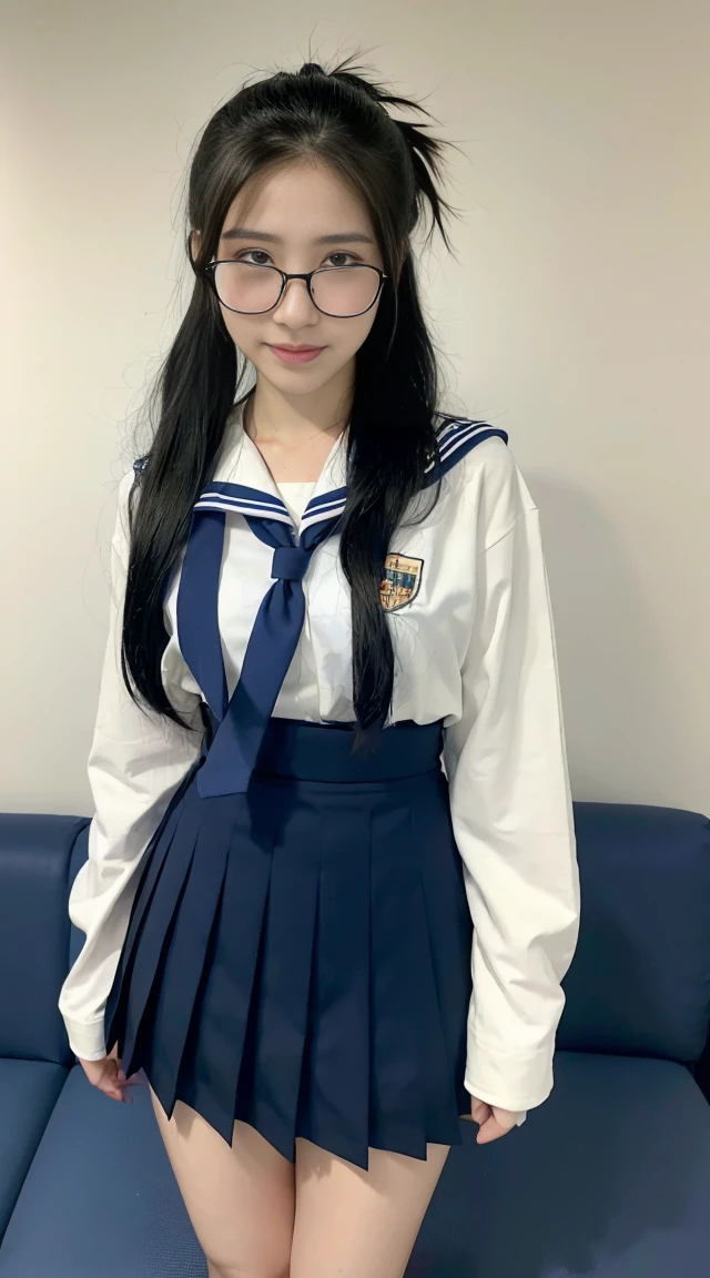 13 years old、Sailor suit、cardigan、、White shirt、tie、The dark library、Surrounded by bookshelves、Library Committee Member、Glasseiddle school students、Big Breasts、Natural smile、Feeling embarrassed、Deep valley、Plain girl、13 years old、Feeling embarrassed、Embarrassed、、Attractive breasts、delicate、Slender、Short height、sexy、Plain face、Glassesの13 years old