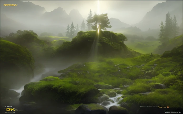 4K, Showered with light, fantasy, forest,