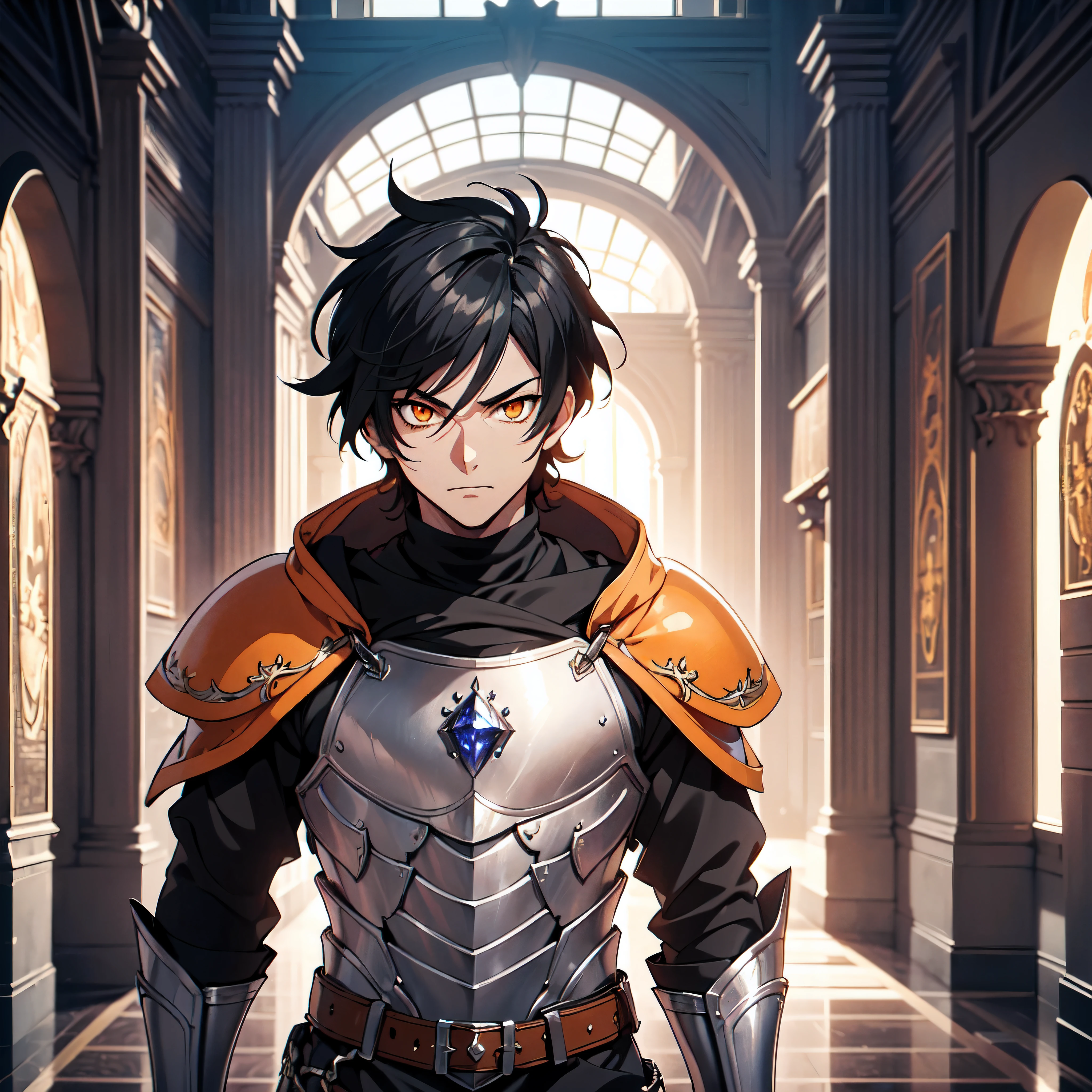 128K Ultra High Definition,
128K Ultra High Quality,
128K Ultra High Resolution,
Best Definition,
Best Quality,
Best Resolution,
Perfectly Detailed,
Perfectly Designed,
Extremely Detailed,
Extremely Designed,
Hyper Detailed,
Hyper Definition,
Hyper Quality,
Hyper Resolution,
Masterpiece,
(((Anime))),
Body Shot,
(((Boy))),
Handsome,
Muscular Body,
(((Black Mid Hair))),
(((Orange Eyes))),
(((Hyper Detailed & Perfectly Designed With Ultra High Quality Sapphire Warlord Armor))),
(((Inside Of Medieval Royal Palace Background Scenery))),