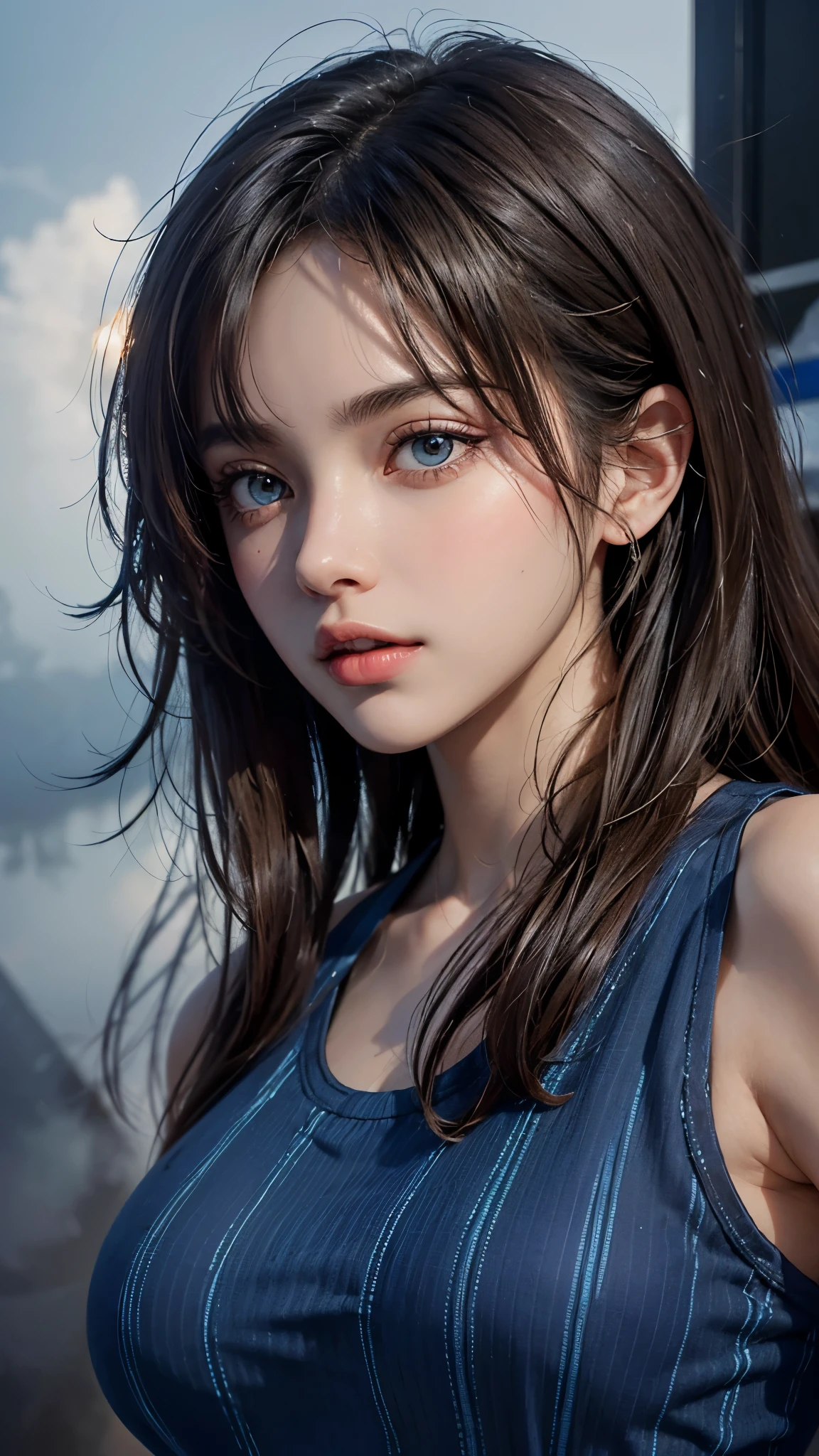 (eye reflection:1.37), star hair ornament, UHD, retina, masterpiece, ccurate, anatomically correct, textured skin, super detail, high details, high quality, best quality, highres, 1080P, HD, 4K, 8k, 16k