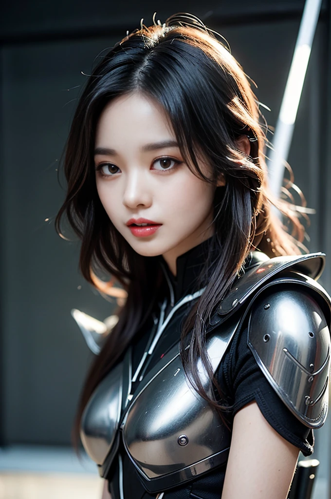 high quality work, realistic works,Super premium graphics,8K high-definition CG works,High quality graphics,High-definition and exquisite CG works,10x pixels,Ultra-fine details:1.1,Advanced technical details:1.1Realistic photo effects,室内灯Light effect果:1.5,Natural light:1.5. Light effect(虚拟灯Light effect果:1.8),ultra high resolution ,transparent hair,High detail hair(Premium hair details:1.1)clear eyes,Double eyelids look good,sharp eye makeup, Create exquisite eyelash makeup, Thin eyebrows, Super detailed eyes,high nose, cute red lips, rosy cheeks, With delicate makeup on her face , pretty face, Perfect face proportions,(Advanced facial details:1.1), female artwork,full body view,Astonishing,Today's eyes are bright and well-sculpted women,Wear a futuristic suit,Hold a sword and a sword, 可爱的robot girl, Mecha cyber armor girl, Beautiful white girl robot, female robot body, perfect android girl, Perfect anime robot woman, 美丽的robot girl, robot girl, Robot - Girl with Silver Hair, Armor girl red, Beautiful and seductive woman