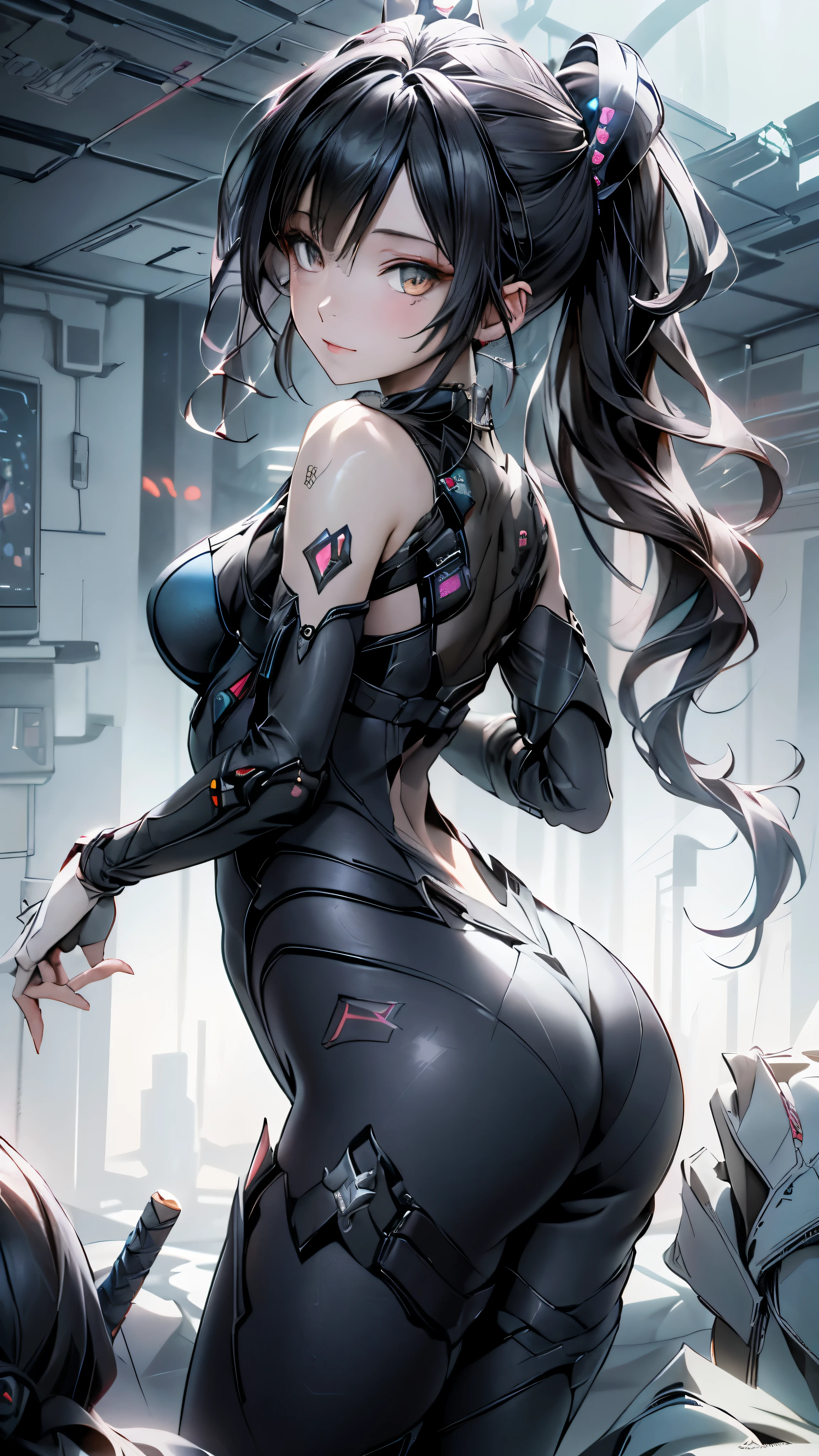 ((highest quality)), ((masterpiece)), (be familiar with:1.4), 。.。.。.3D, beautiful cyberpunk woman image,nffsw(high dynamic range),ray tracing,NVIDIA RTX,super resolution,unreal 5,scattered below the surface,PBR texturing,Post-processing,anisotropic filtering,written boundary depth,maximum clarity and sharpness,multilayer texture,Albedo and specular maps,surface shading,Accurate simulation of light-matter interactions,perfect proportions,octane rendering,two-tone lighting,wide aperture,Low ISO、White balance、Rule of thirds、8,000 students、((Holding a sword in your hand))(((look back)))