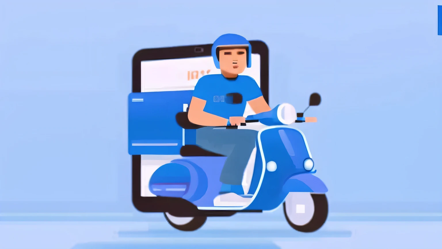 un gros plan d&#39;a person riding a scooter with a cell phone, image d&#39;avatar, Illustration simple, plaque d&#39;illustration, Illustration commerciale, moped, 🚿🗝📝, illustration », High-quality illustration, detailed illustration, Photographie de Kurzgesagt, illustration 2d, illustration 2d, illustration!, Image de profil, c&#39;est facile, rotoscopie