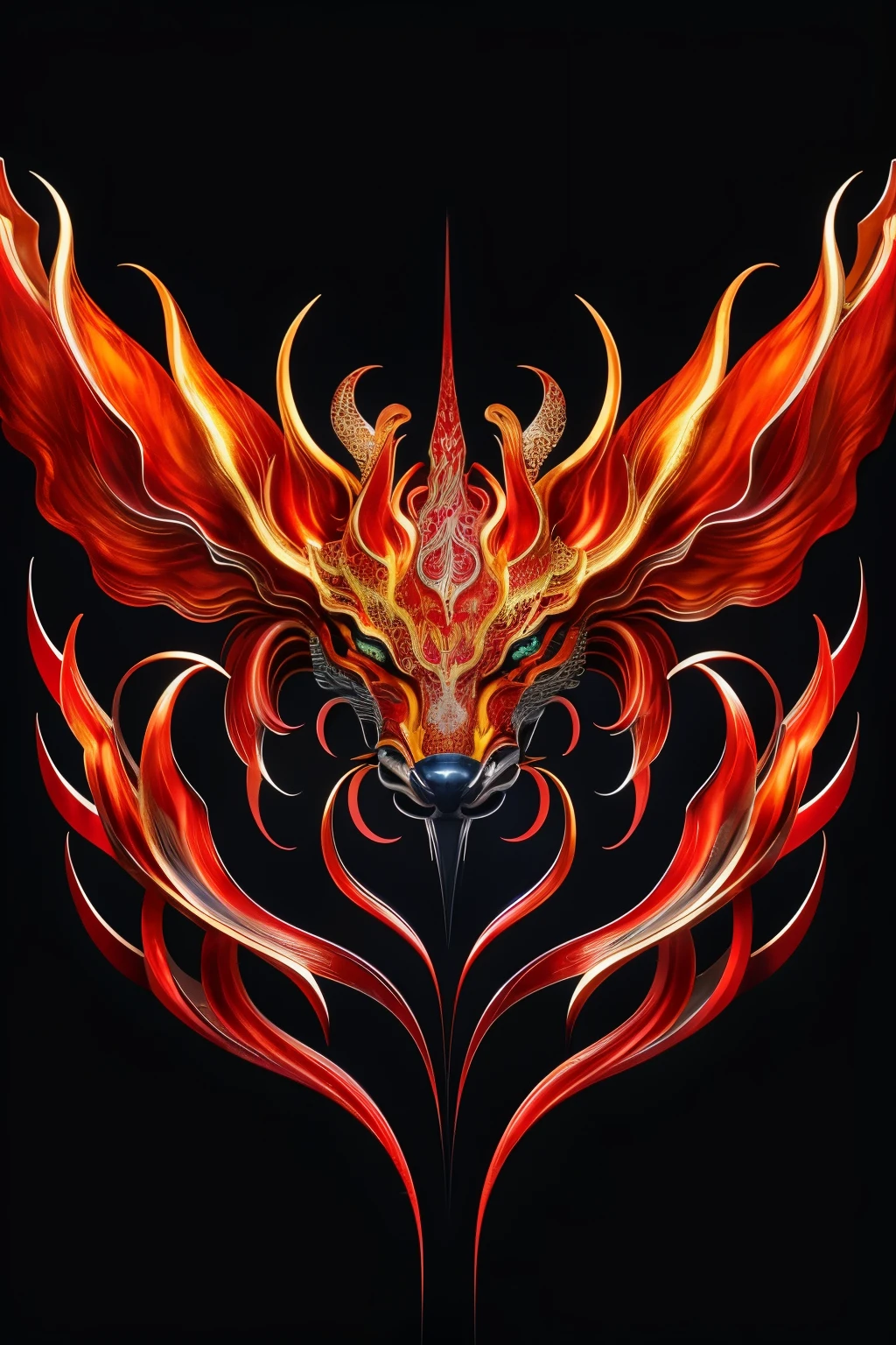 A captivating and enigmatic logo design for the Haezhi cultural and artistic brand, featuring the mythical Haechi rendered in intricate detail. With scales shimmering in deep red tones and golden claws exuding power and strength, the Haechi image is full of mystery and allure. The intricacies of the scales and claw lines are brought to life through meticulous hand-drawing or 3D digital techniques in an 8k high definition resolution. The logo design focuses on both elegance and artistry, with delicate lines and graceful forms complementing the imposing presence of the Haechi, creating an exceptional balance between power and refinement. A sophisticated deep red