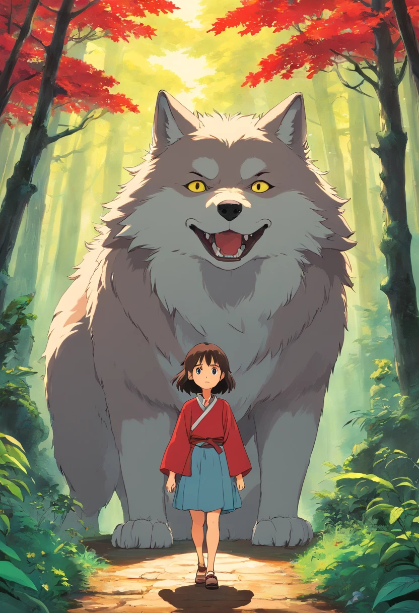 Uma perto de um lobo, com muito sangue