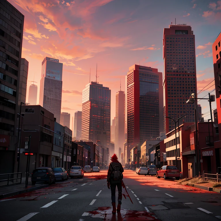 （urban apocalyptic scenario）
（Blood Red Sky）