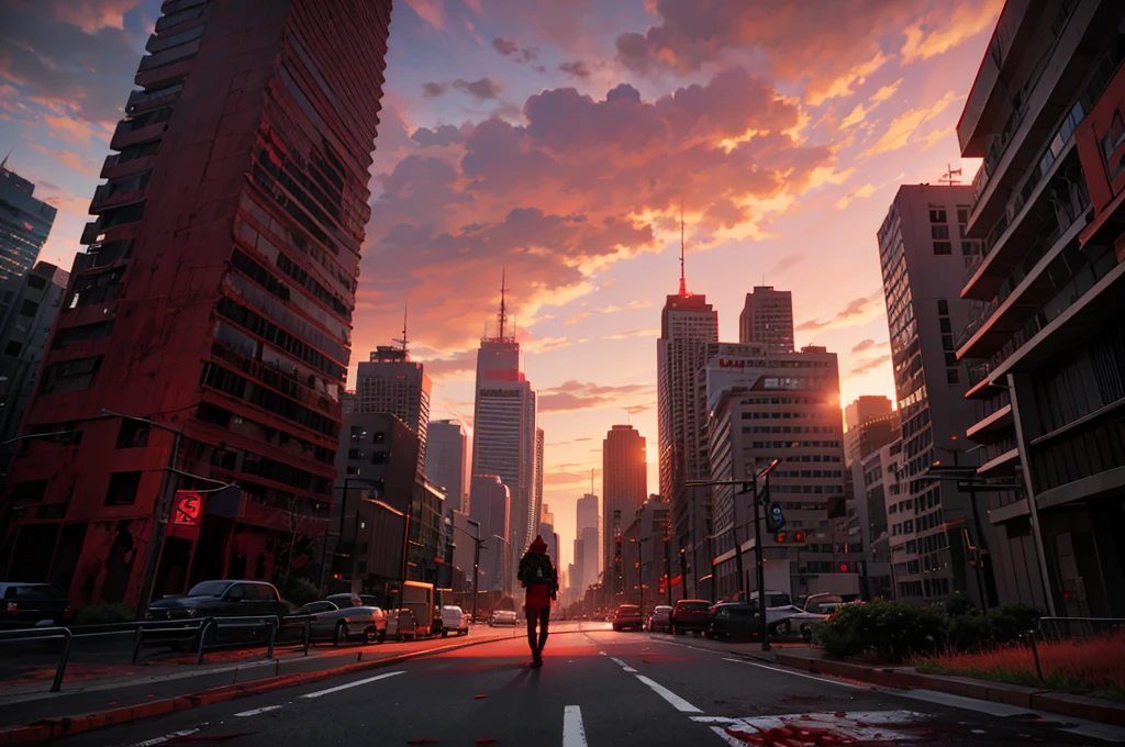 (urban apocalyptic scenario)
(Blood Red Sky)