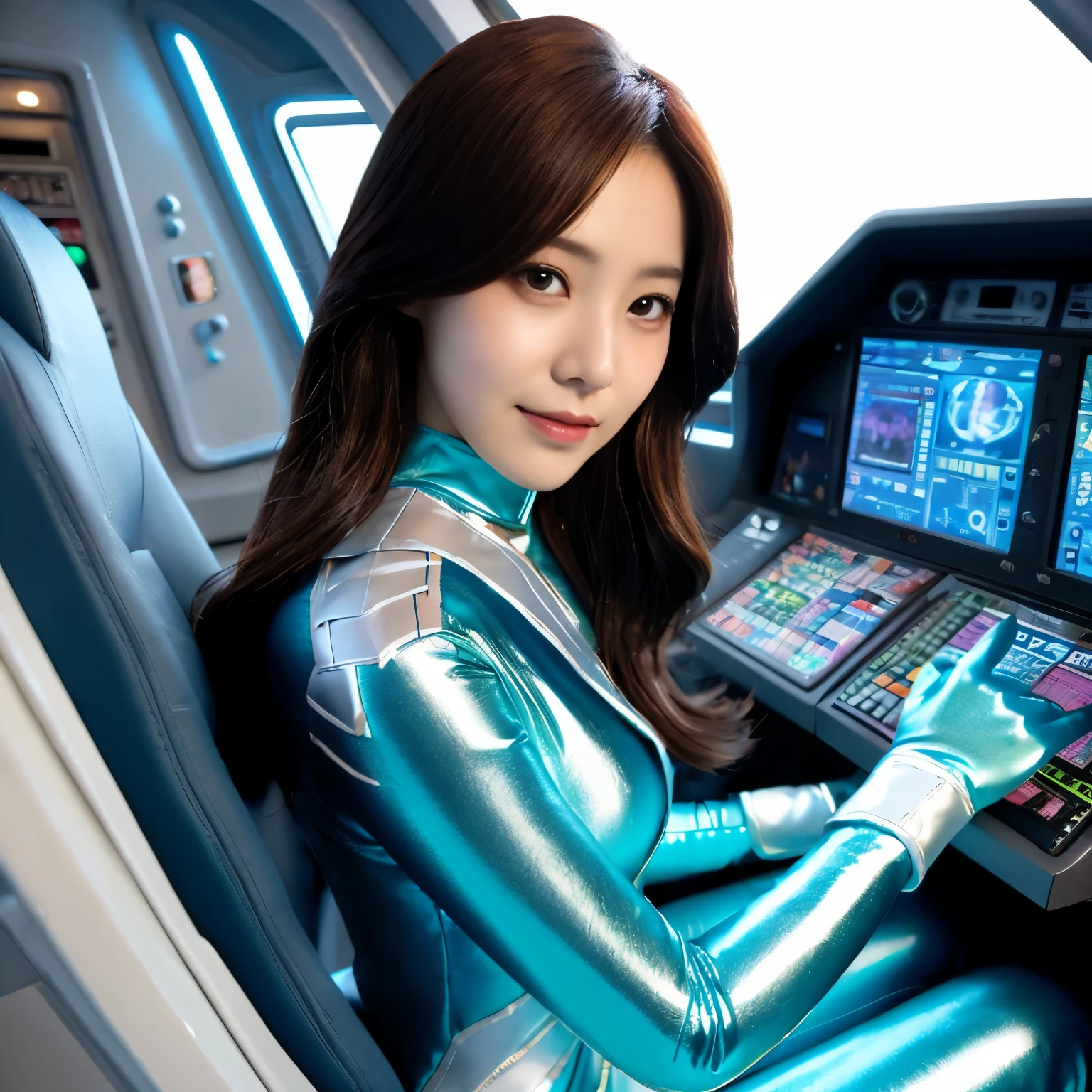 best image quality、Super high resolution、(realism:1.4)、Korean beauty star、The most beautiful KPOP star、face、Horny Korean makeup、erotic expression、A body that makes you want to touch it、Erotic photos、Realistic satin fabric texture、Costume made of stretch satin fabric that is smooth to the touch、The drape of the curved part of the satin fabric、Strong luster of costume、costume quality、8K photo quality、Costume made of high-quality satin fabric with high density、Super-class battle leather cloak with a smooth texture、Super Sentai Women&#39;s Heroine Suit、Super-class battleship shiny costumes、Texture of costumes that satin fetishists respond to、Thin, glossy stretch satin fabric、