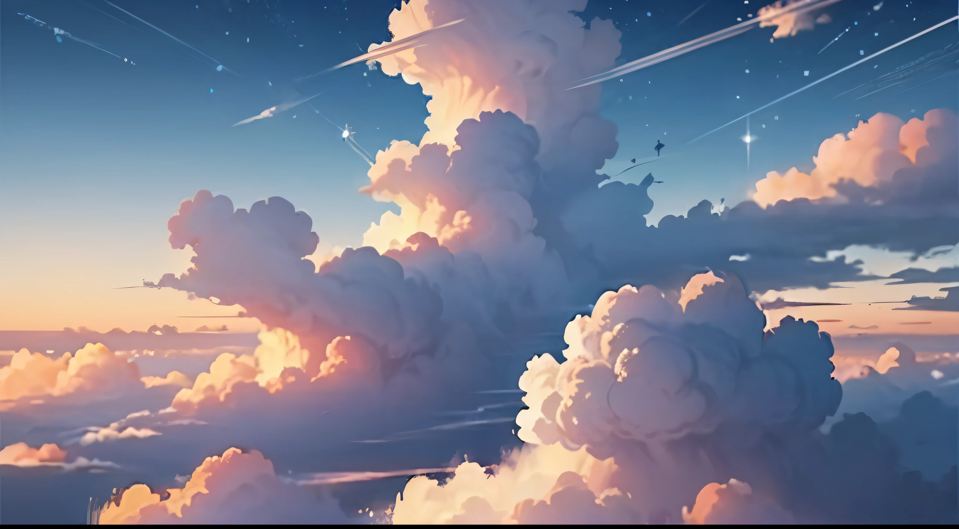 High quality, High resolution, Extreme Detail, No person, grey sky, feeling of despair, "Enchanting sunset scene mesmerized by the rays of the sun and the golden rays of the majestic clouds, Create a vibrant color palette that inspires awe. masutepiece." The sky is bright、Darkness on Earth、posterior view, Decadent Ground, dystopian,with backdrop of god rays, sky in a background, with dramatic sky, End of the world, End of the world、Miraculous cloudy background, Some sun rays, Light and clouds, sky in a background, Gray clouds on background, landscape