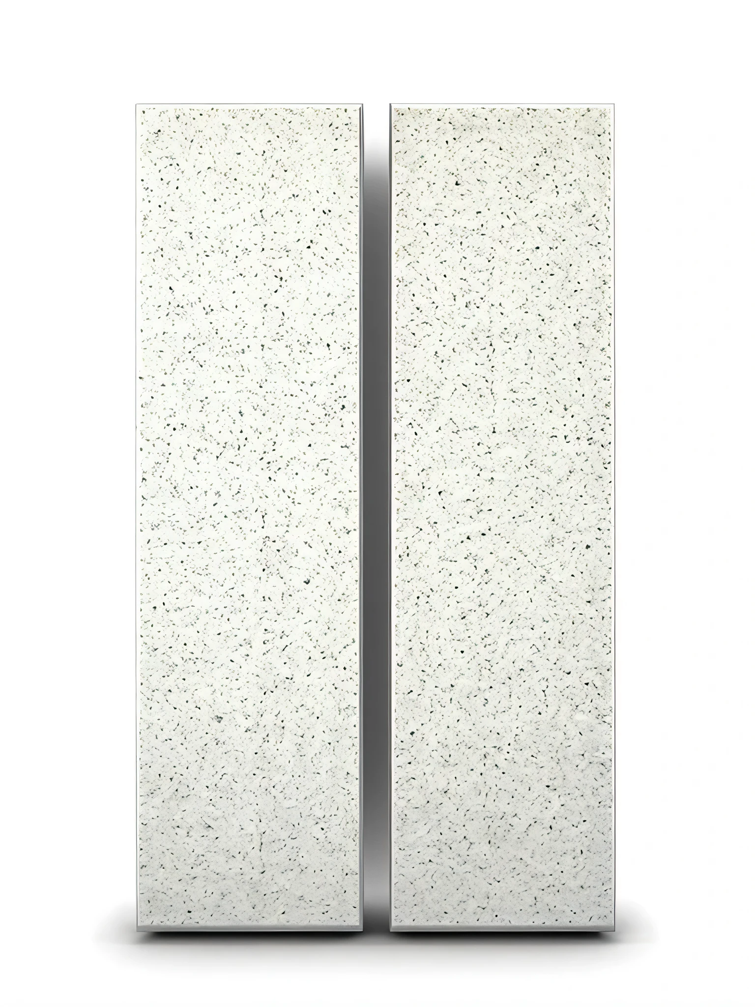 two stone tablets with roman numerals on them on a white surface, roman numerals 1 to 10
