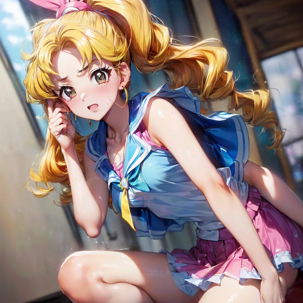 hight resolution, top-quality, ultra-quality, The ultra-detailliert, lighting like a movie、full of sweat、Wearing sweat、(((((セクシープリキュアオールスターズウェディンク、愛し合う))))