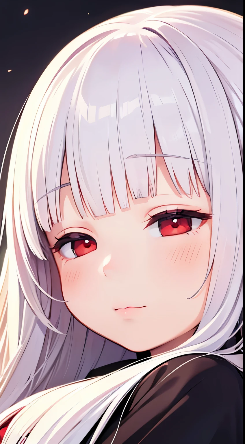 (best quality, realistic:1.37),(portraits),cute ,red eyes,white hair,closed eyes,sleeping,soft lighting,vivid color,peaceful atmosphere,hyperdetailed 