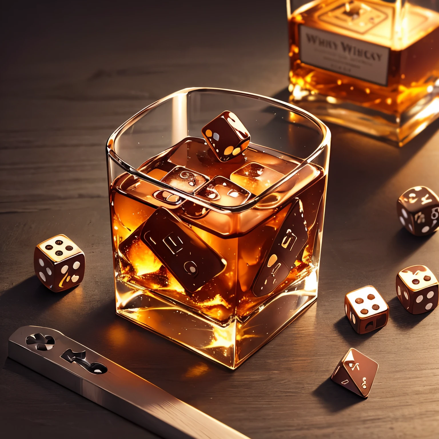 whiskey dice key