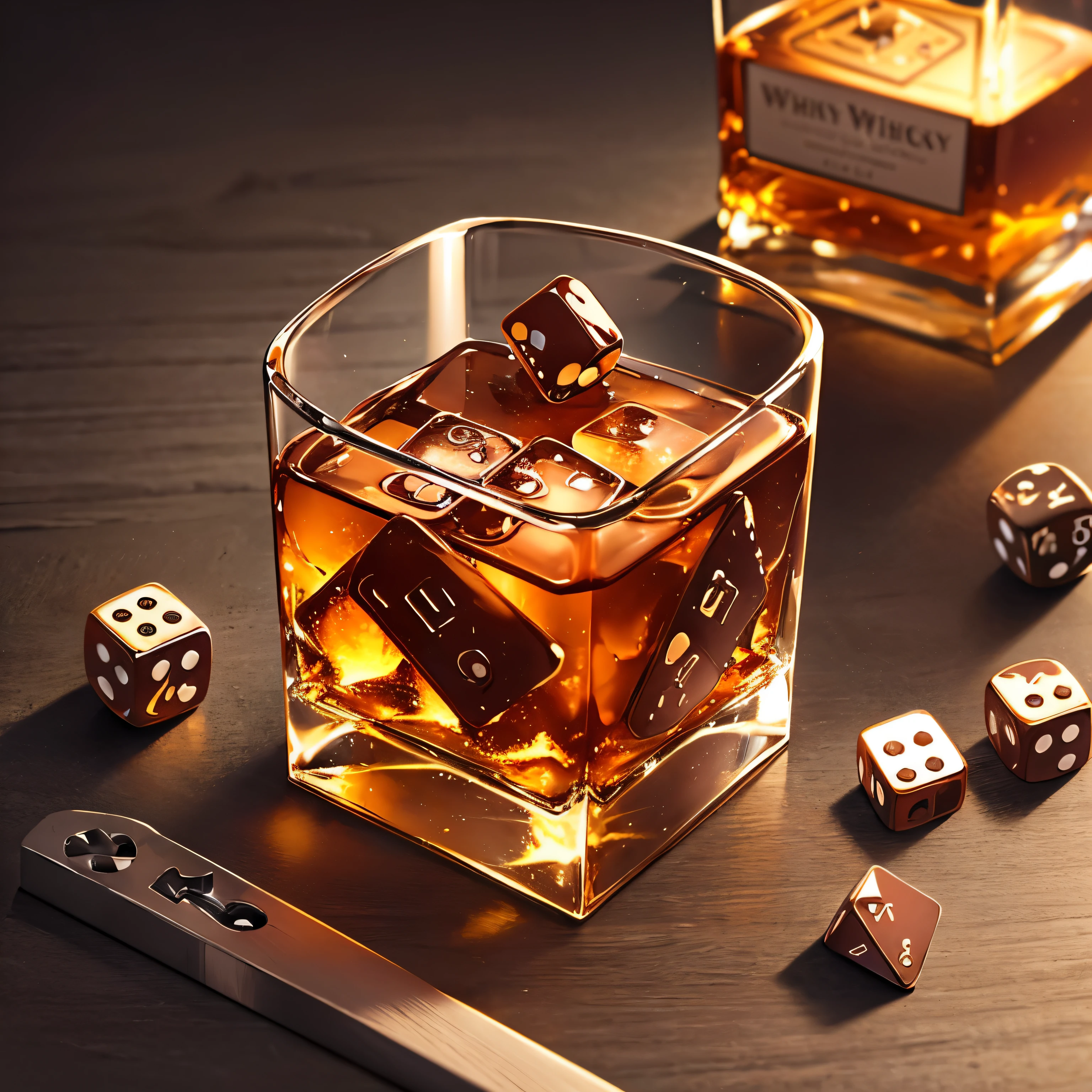 whiskey dice key