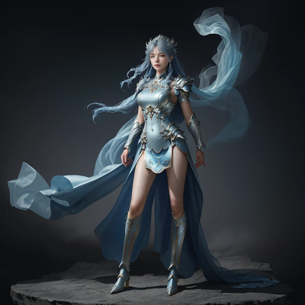 (((full body photo))) nsfw,a close up of a woman in a women in a silver and blue dress, chengwei pan on artstation, by Yang J, detailed fantasy art, stunning character art, fanart best artstation, epic exquisite character art, beautiful armor, extremely detailed artgerm, detailed digital 动漫艺术, artstation pixiv 上的 artgerm, armor girl