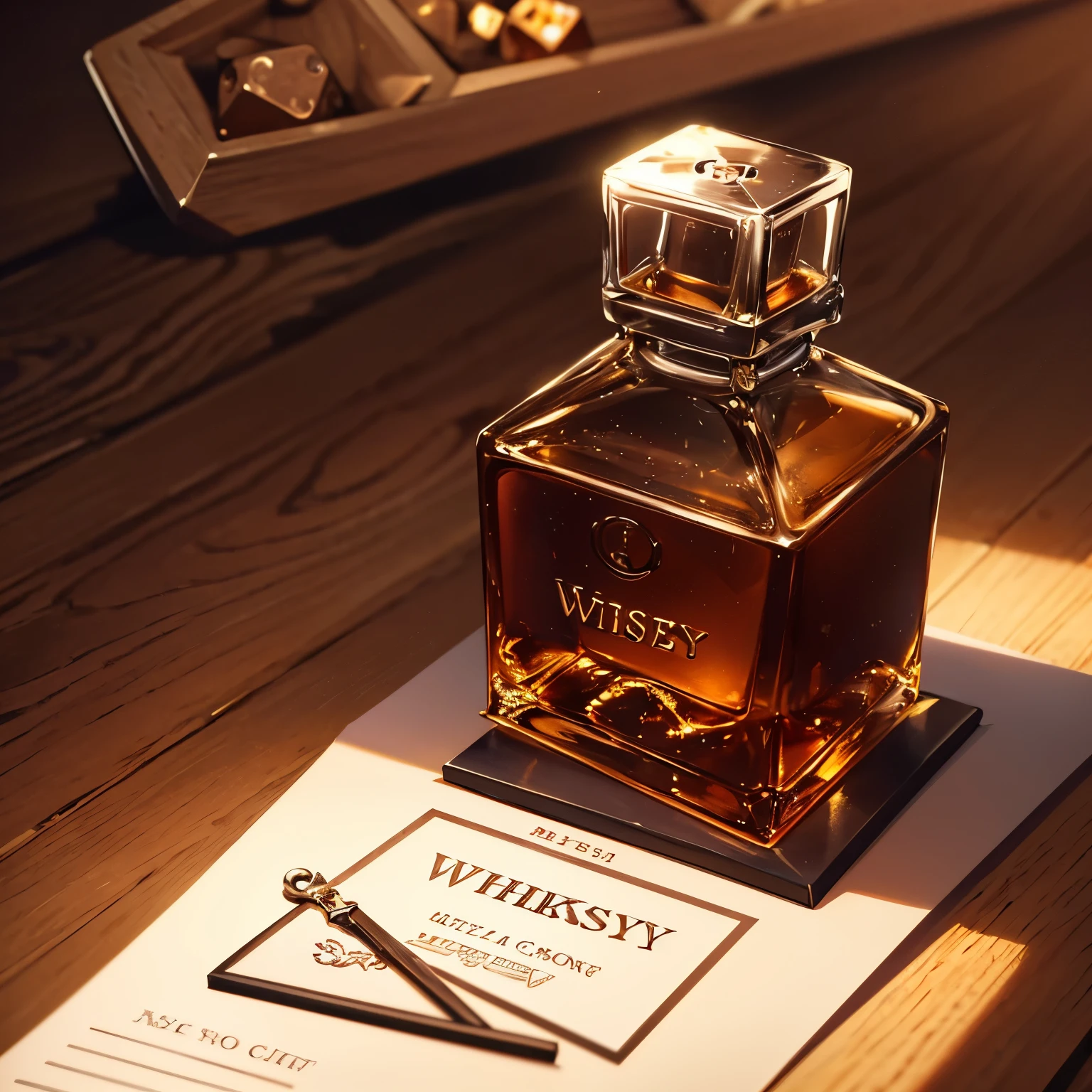 whiskey dice key