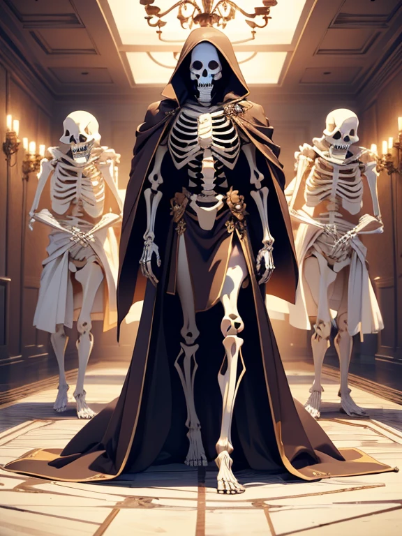 (masterpiece, high quality, high resolution, absurd, super detailed, 8k),real,(skeleton in robes)