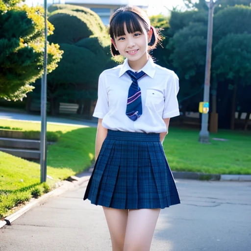 (Raw photo, Highest Quality, masutepiece: 1.2), (Photo: 1.4), Whole body, shoes, cute japanese face, ((18 years old)), (((Small: 1.6)) Chest,), (uniform, Short sleeves, short plaid skirt, Miniskirt, Slender legs, White socks, School Loafers), Standing Pose, Full body shot, line of sight (Smile)
Information Shaved Pussy、エロ、Take off your pants、Inter-strands、White liquid from the crotch、Sperm from the crotch