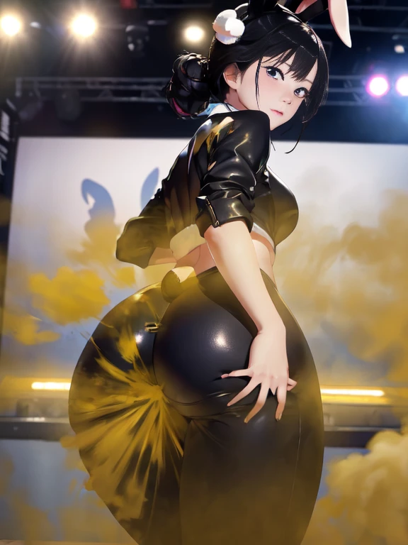 ((velocity)),Attacked by farts, (((Women farting))),(girl farting while dance),(a girl pop idol),velocity,(detailed eyes)(,( a pink pop idol suit),(her butt facing screen)) (short black hair),(Asian woman),(theater stage),(masterpiece:1.2、top-quality, best-quality)、(the Extremely Detailed CG Unity 8K Wallpapers、ultra-detailed、Best Shadows)、(细致背景)、(The best lighting、extremely delicate and beautiful)、depth of fields、1girl in、独奏、