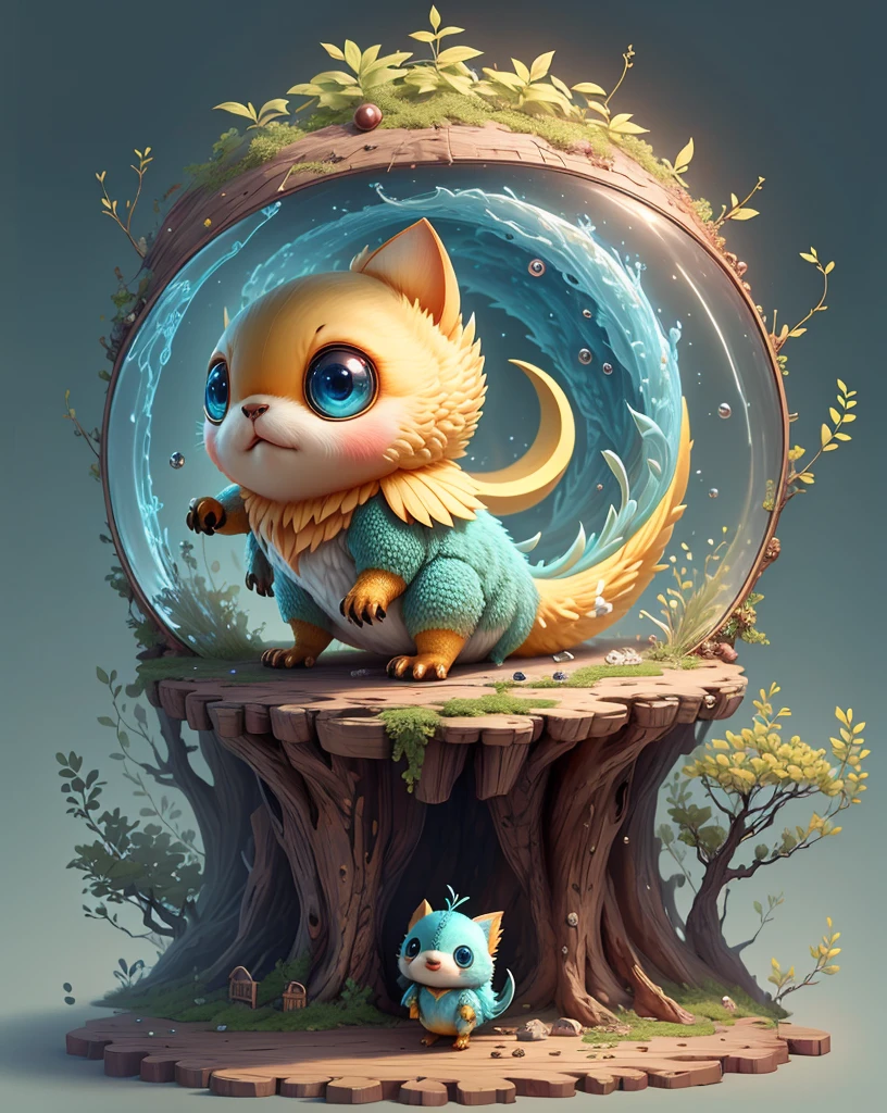 (best quality,8k,high resolution,masterpiece:1.2),Super detailed,Inspired concept art,cute creature,Stable diffusion prompt,Cu73Cre4ture programmer,Unleash your imagination!