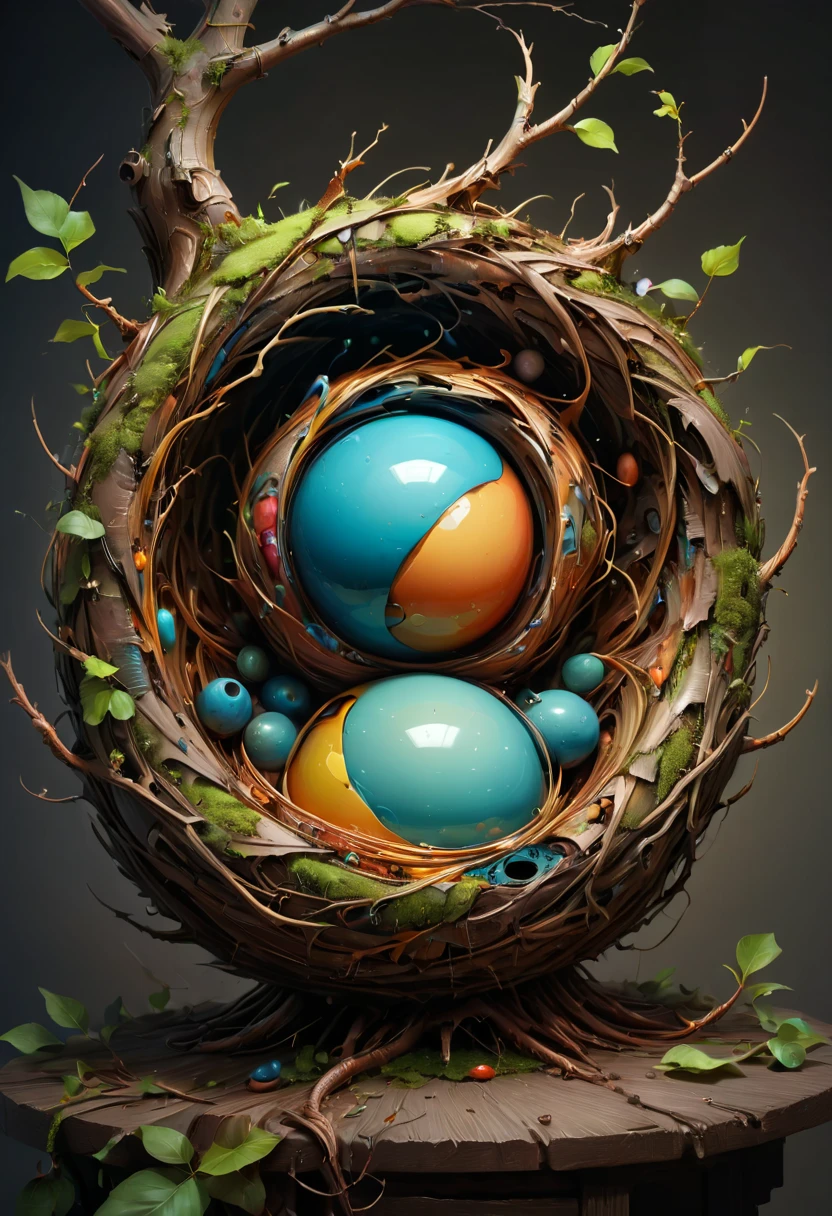 Nest, by Michal Maraz, best quality, masterpiece, 8k