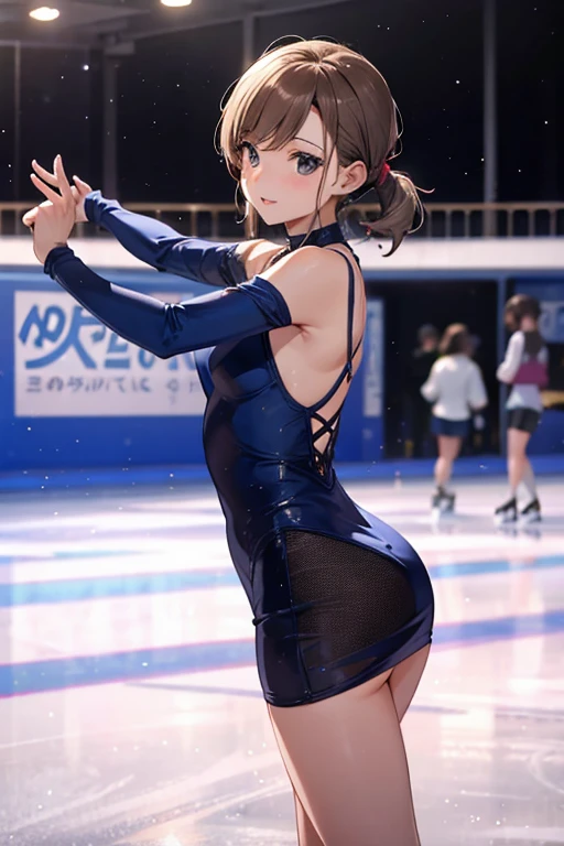 Figure skating、beautiful mature woman
