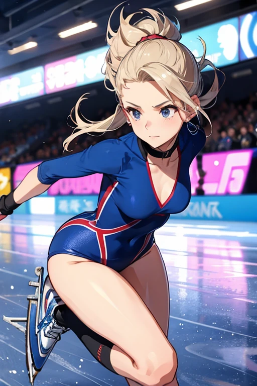 speed skating、beautiful mature woman
