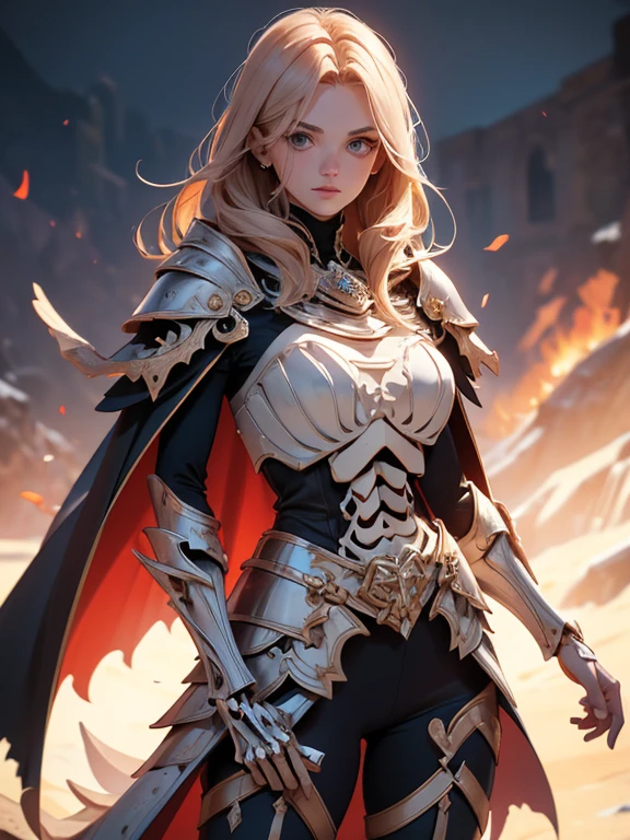 (masterpiece, high quality, high resolution, absurd, super detailed, 8k),real:1.5,(skeleton waist-cape armor)