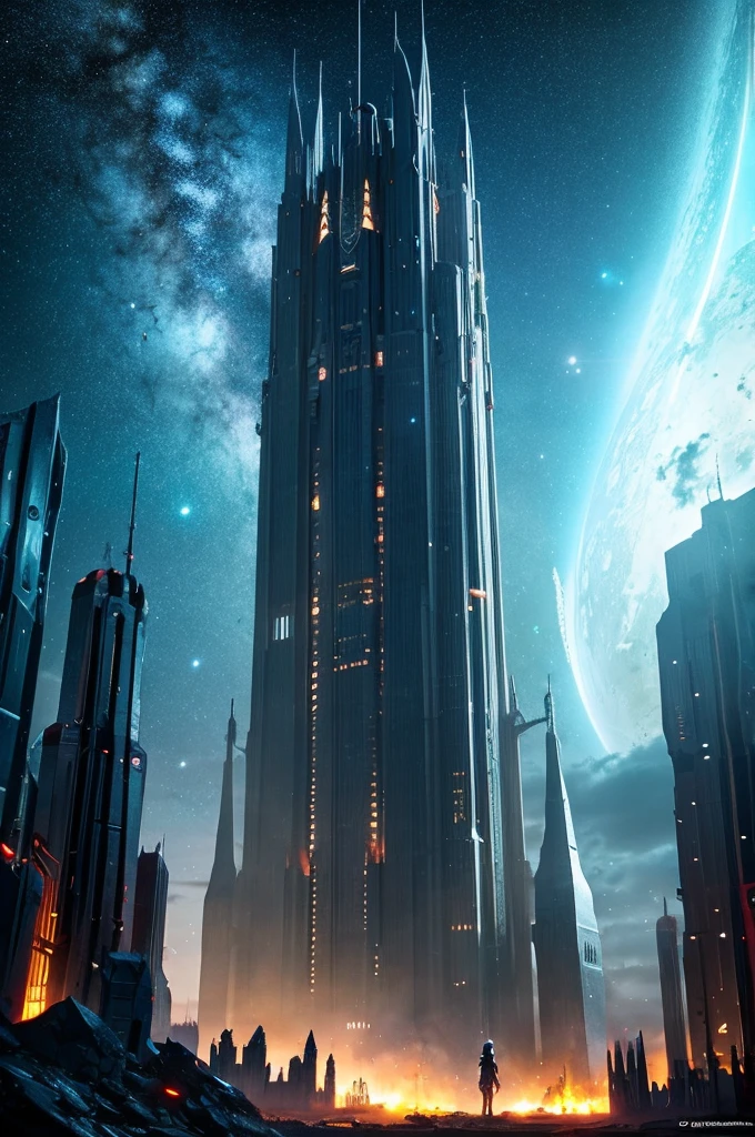 Megastructure Tower Fantasy Sci-Fi Top Quality Universe