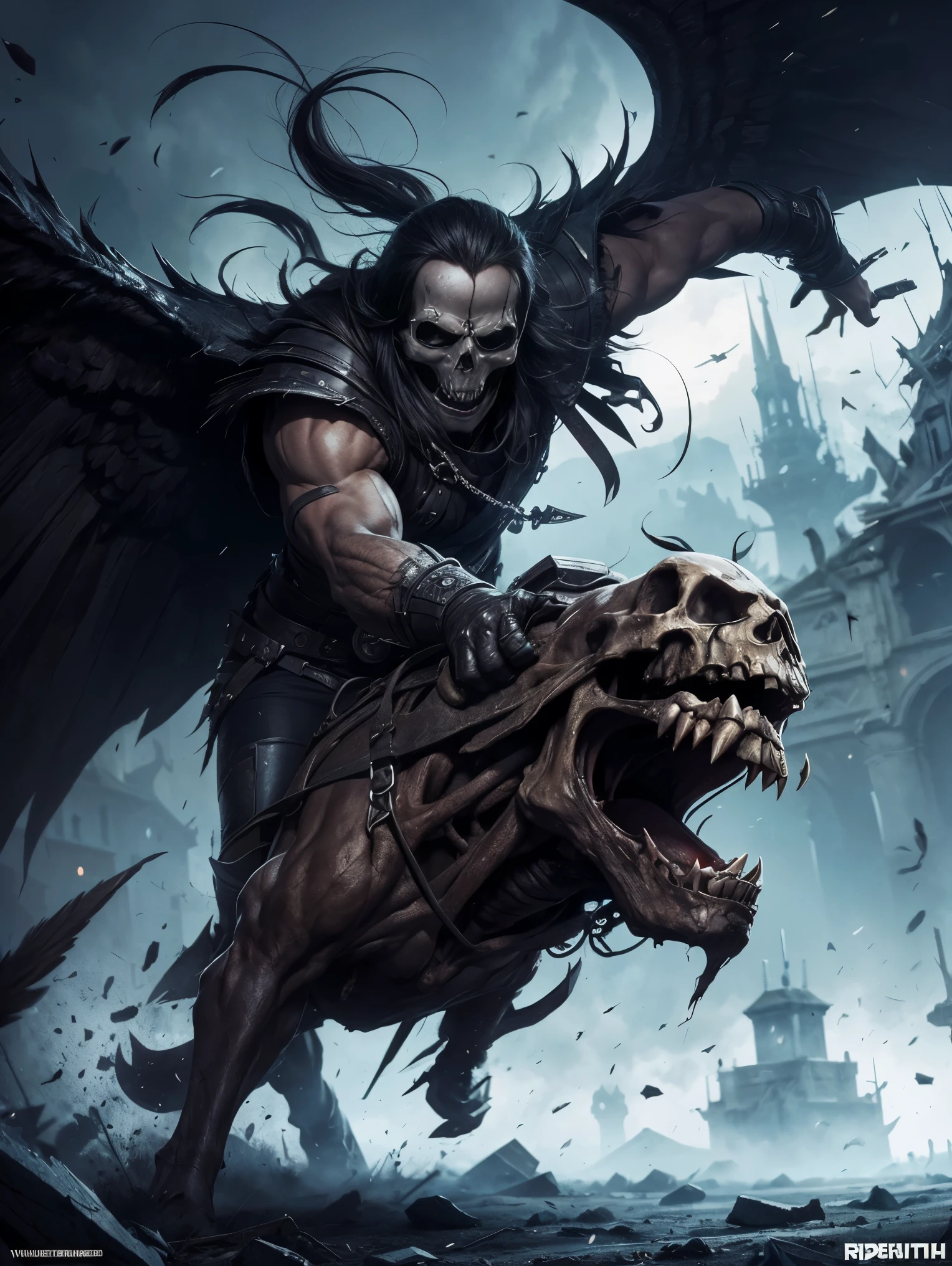 I saw death (death) laughing and picking up those who remained
