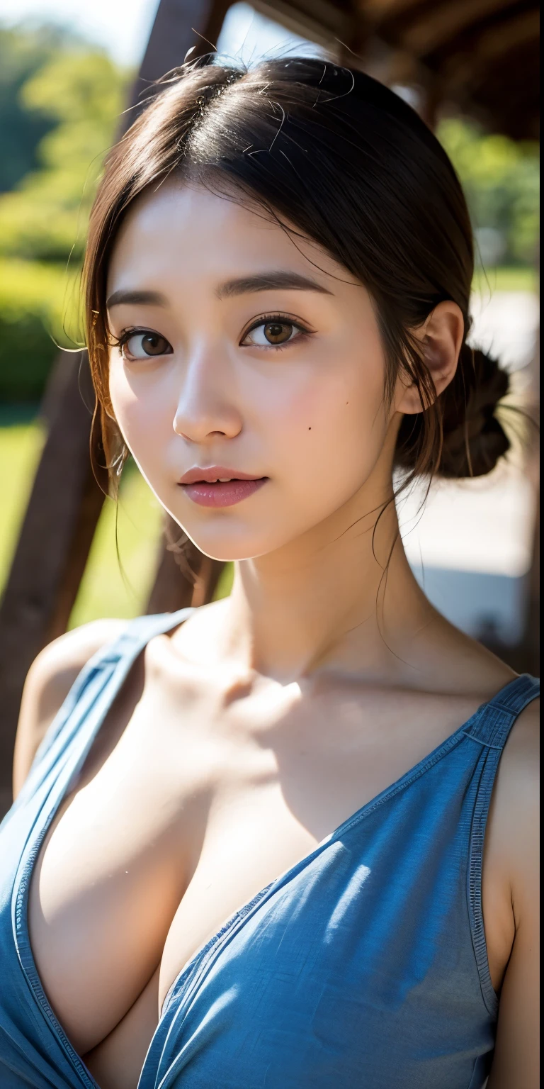 Extremely realistic，stand up straight，Hold your chest out，The most beautiful woman here，roof，4086kbit，Extreme details，The truth of the skin and the texture of the skin，plenty of sunshine，Yua Mikami，，Yui Aragaki，Mitami Hamabe，Rei Honjo，Yu Namiki，Yu Shinoda，Upper body close-up，10,000 meters in the air