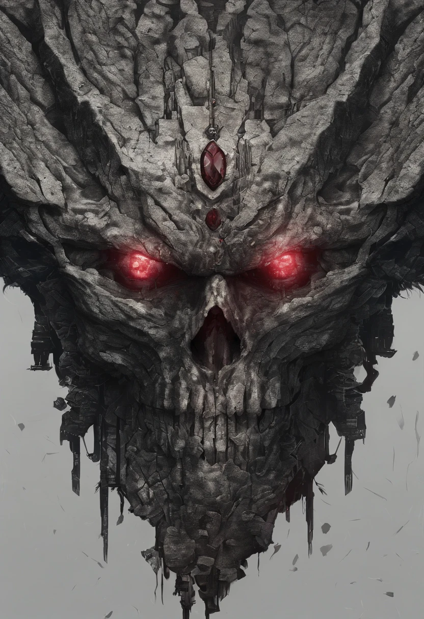 Envision a bone-chilling skeleton demon knight emerging from the foggy swamps of a desolate marshland, moonlight breaking through the mist, illuminating its fearsome countenance. The murky waters reflect the knight's eerie silhouette, evoking a sense of foreboding and the unknown. Detailed Illustration, employing digital art techniques to portray the knight's intimidating presence and the haunting beauty of the swamp