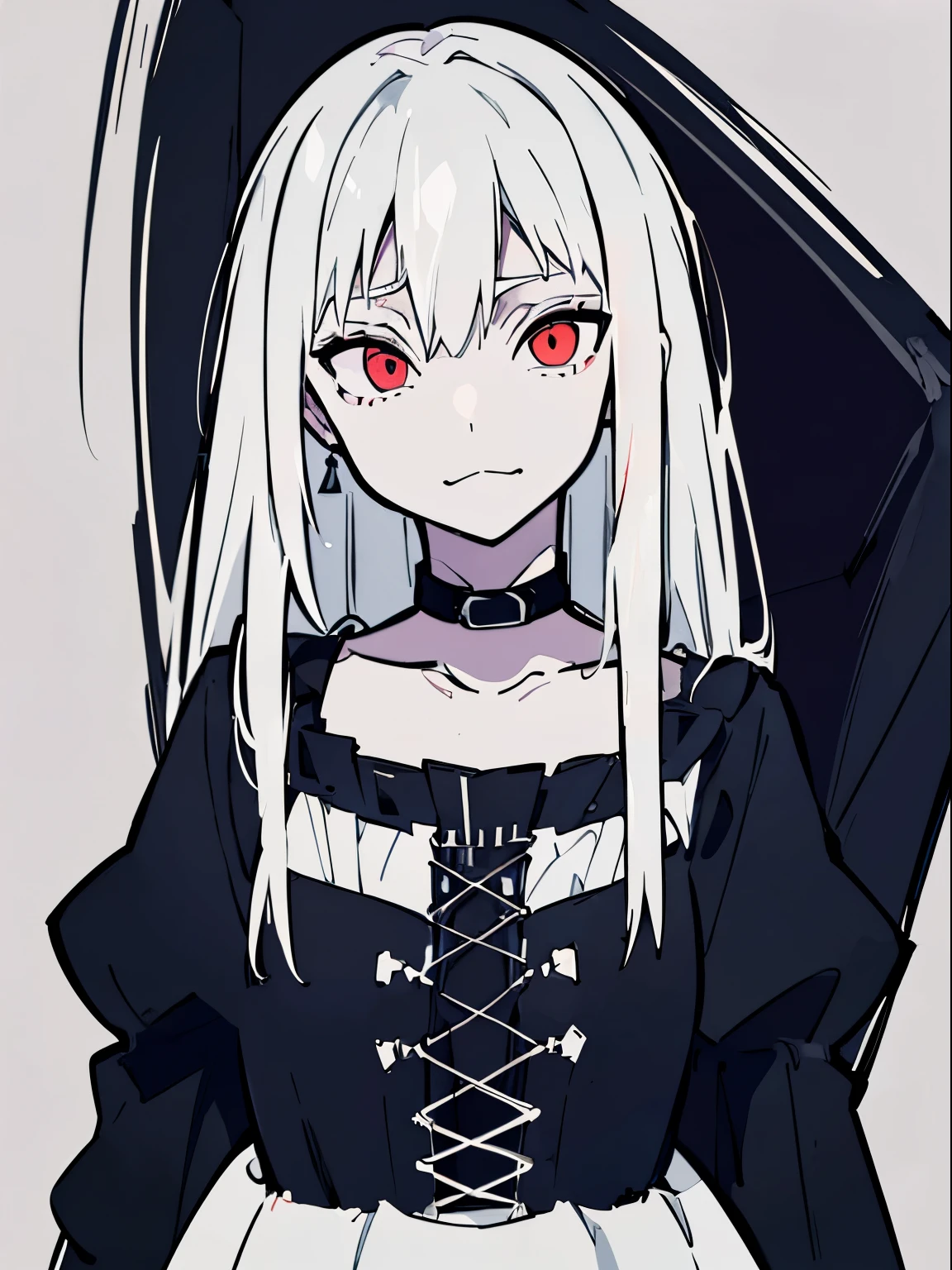 a goth girl with viking warrior makeup
